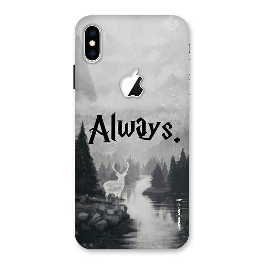 Invisible Deer Back Case for iPhone XS Max Apple Cut