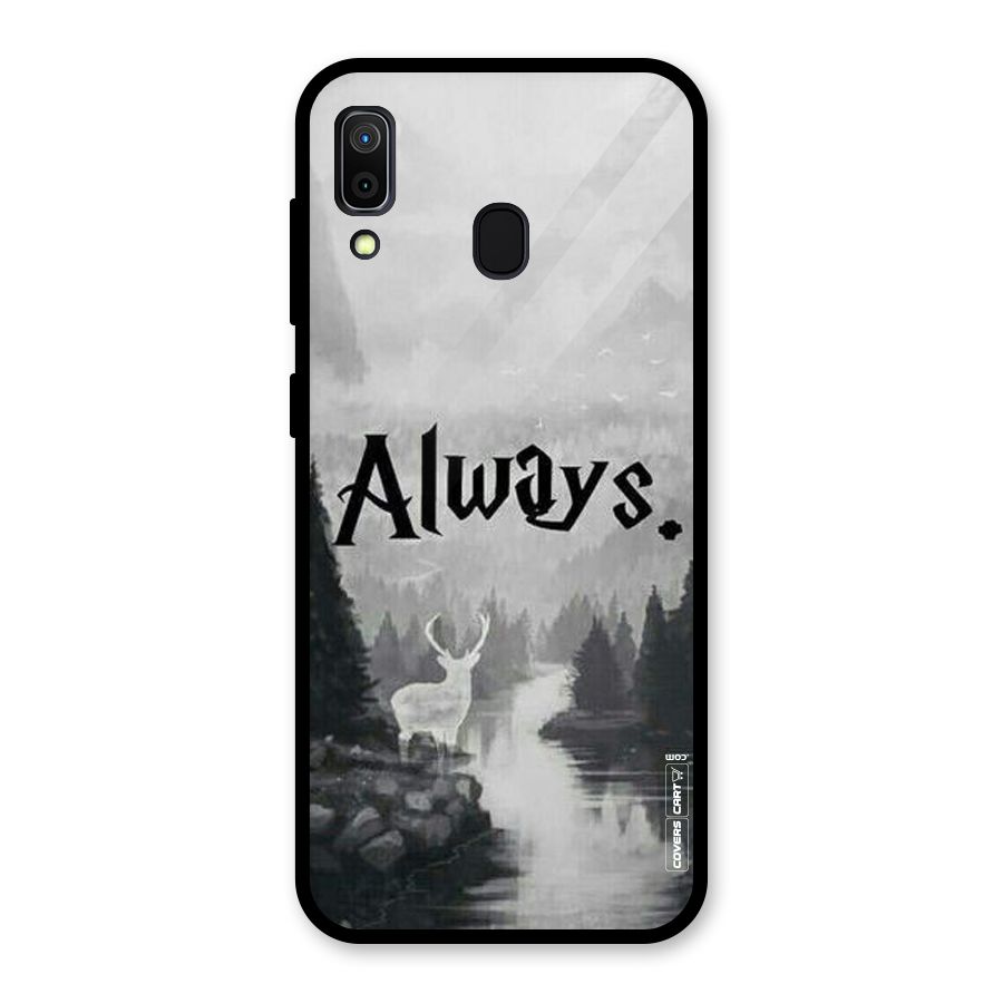 Invisible Deer Glass Back Case for Galaxy A30