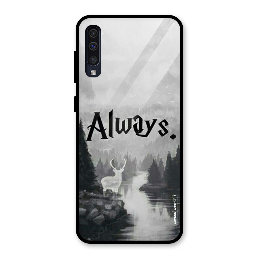 Invisible Deer Glass Back Case for Galaxy A30s