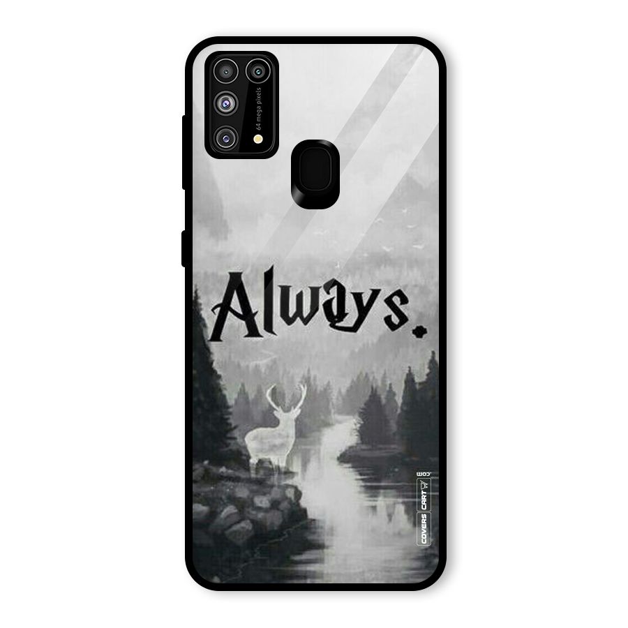 Invisible Deer Glass Back Case for Galaxy F41