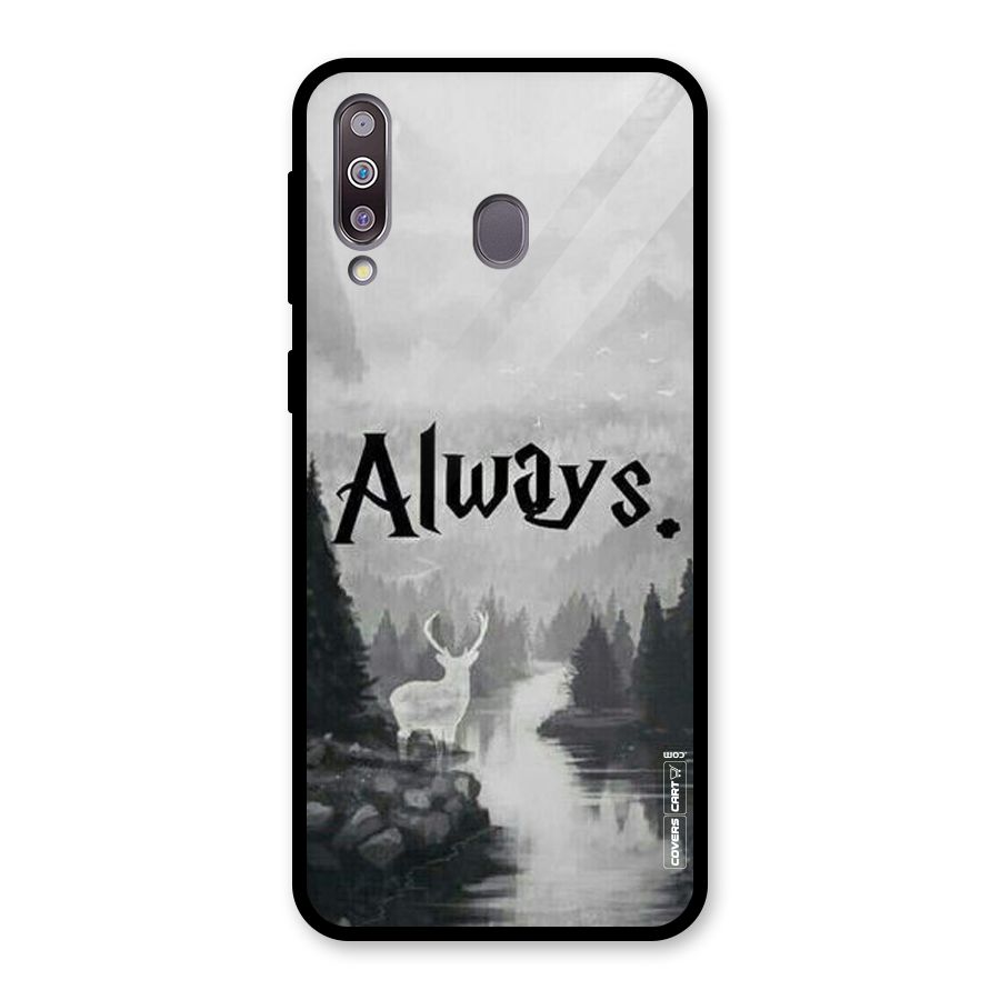 Invisible Deer Glass Back Case for Galaxy M30