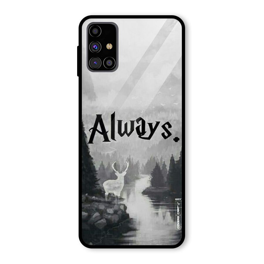 Invisible Deer Glass Back Case for Galaxy M31s