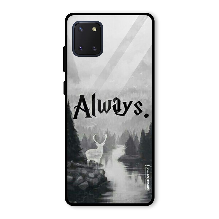 Invisible Deer Glass Back Case for Galaxy Note 10 Lite