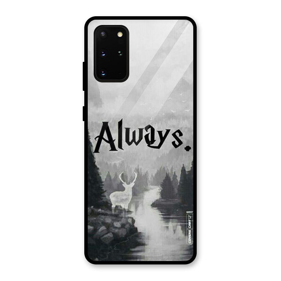 Invisible Deer Glass Back Case for Galaxy S20 Plus