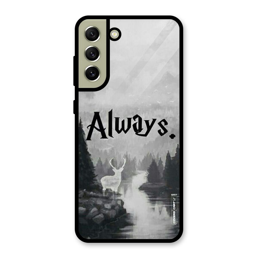 Invisible Deer Glass Back Case for Galaxy S21 FE 5G