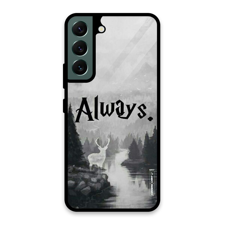 Invisible Deer Glass Back Case for Galaxy S22 5G