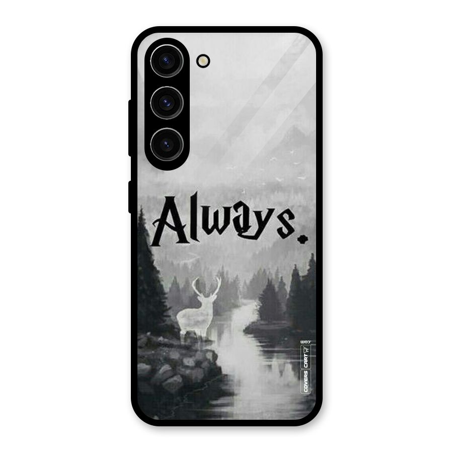 Invisible Deer Glass Back Case for Galaxy S23