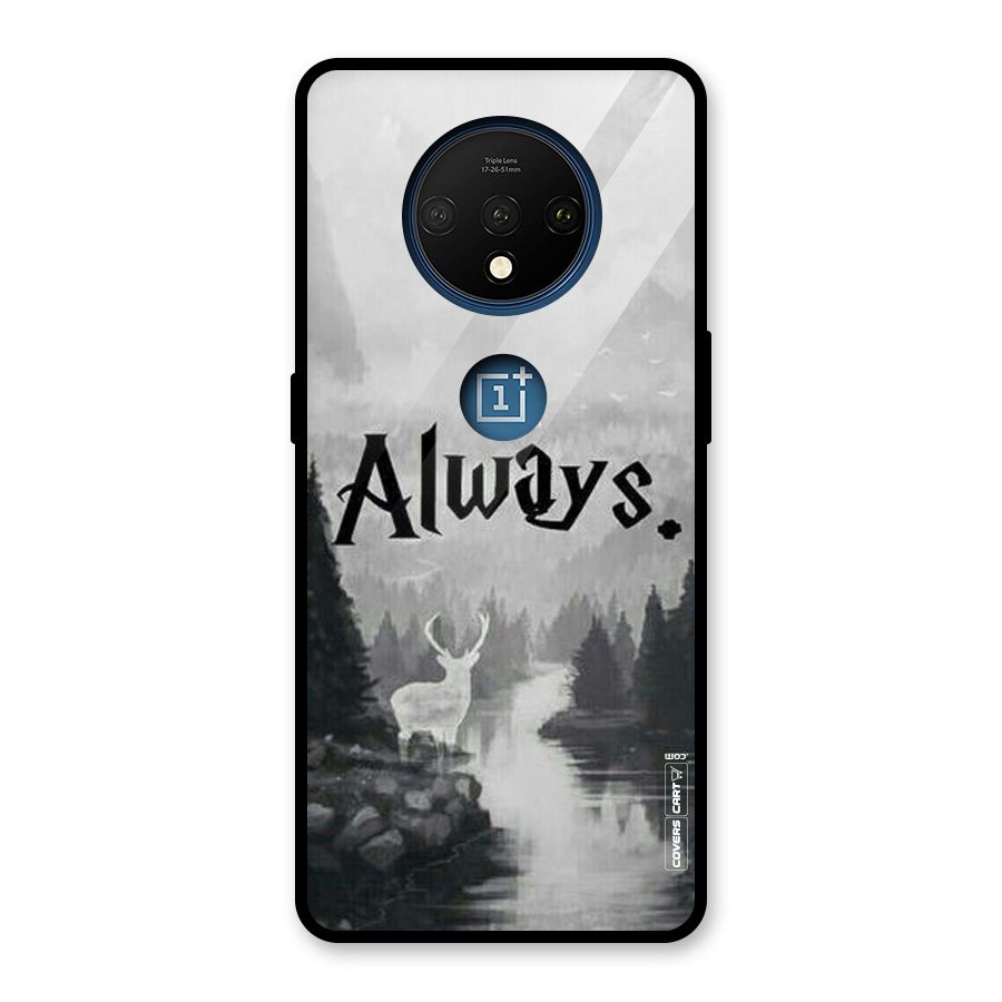 Invisible Deer Glass Back Case for OnePlus 7T