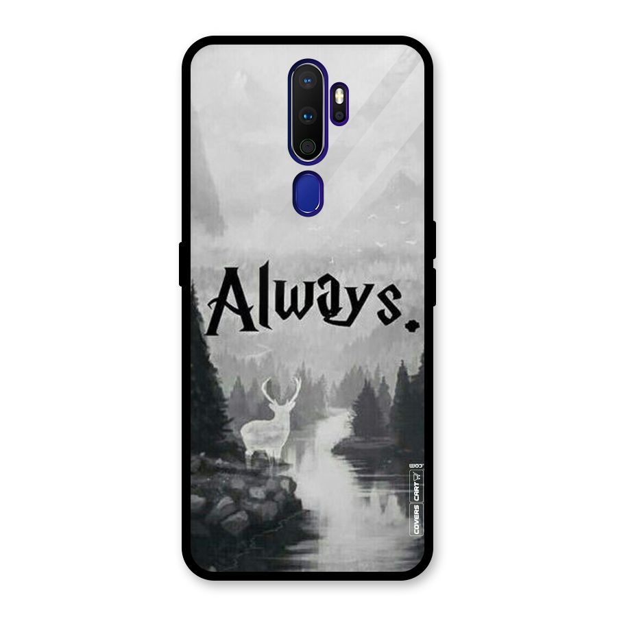 Invisible Deer Glass Back Case for Oppo A9 (2020)