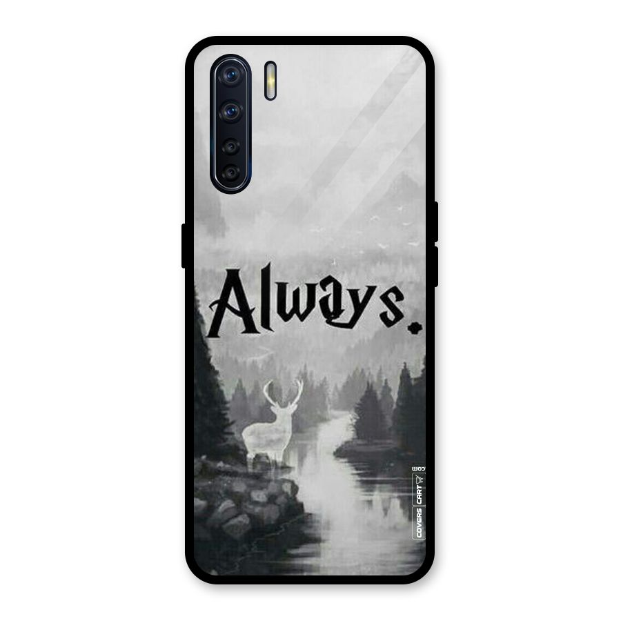 Invisible Deer Glass Back Case for Oppo F15