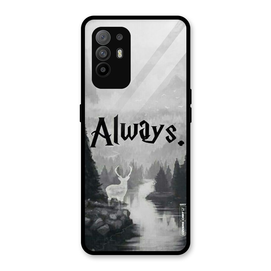 Invisible Deer Glass Back Case for Oppo F19 Pro Plus 5G