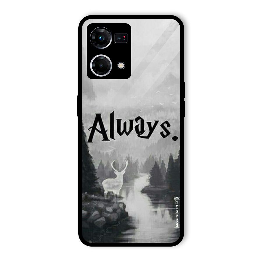 Invisible Deer Glass Back Case for Oppo F21 Pro 4G