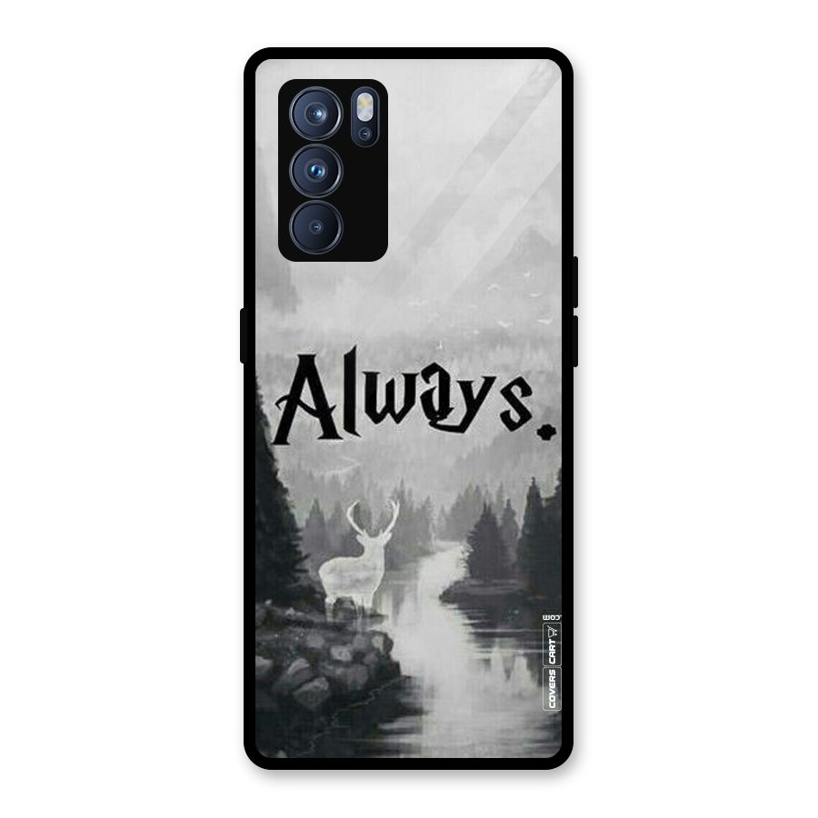 Invisible Deer Glass Back Case for Oppo Reno6 Pro 5G