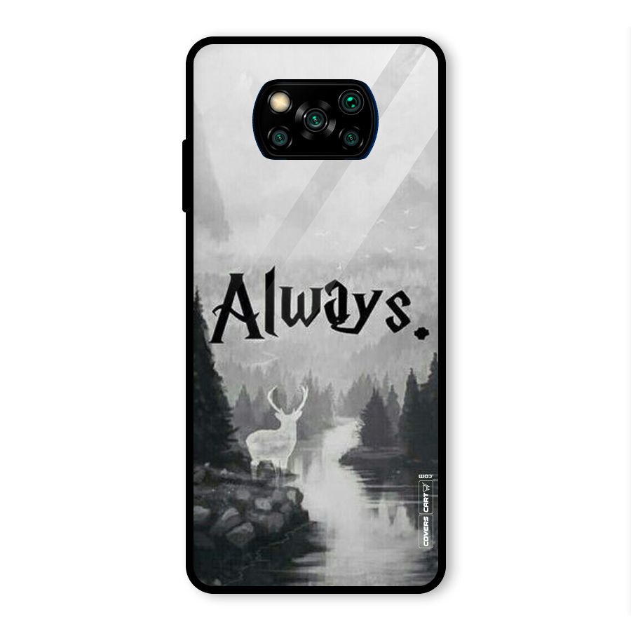 Invisible Deer Glass Back Case for Poco X3 Pro