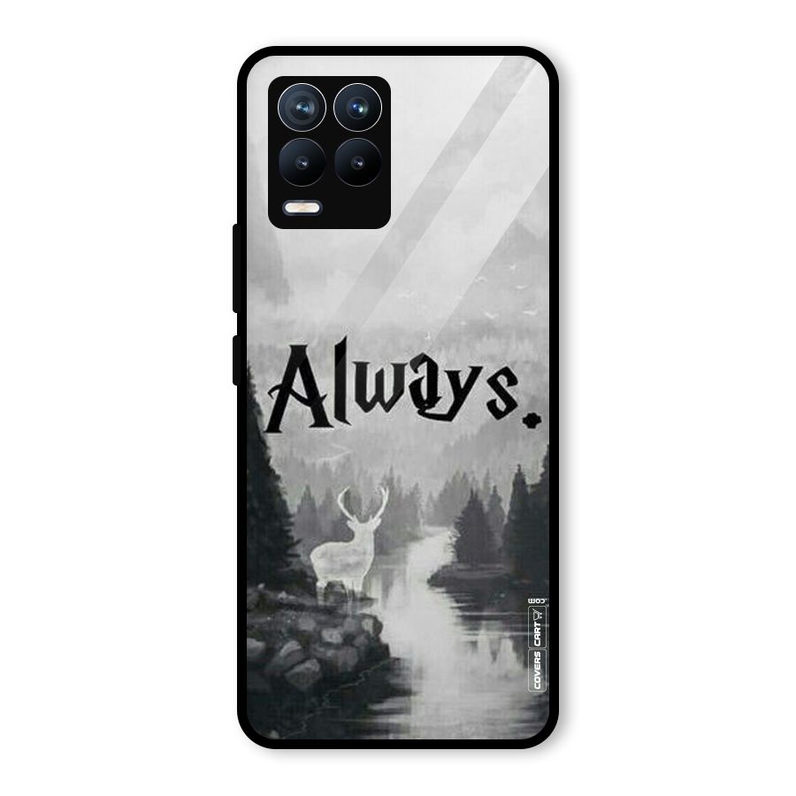 Invisible Deer Glass Back Case for Realme 8