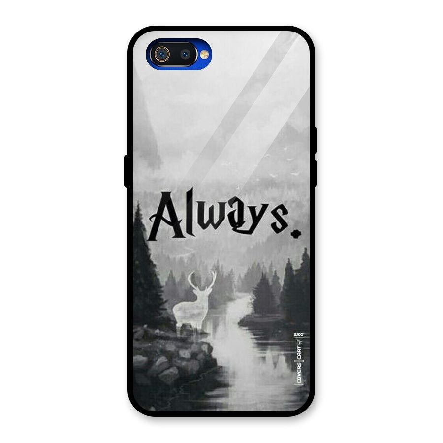 Invisible Deer Glass Back Case for Realme C2