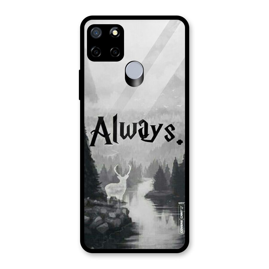 Invisible Deer Glass Back Case for Realme Narzo 20