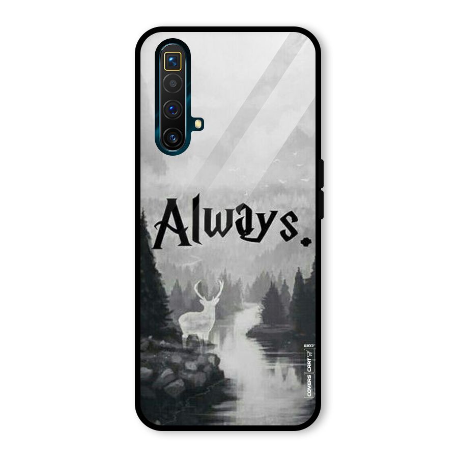 Invisible Deer Glass Back Case for Realme X3