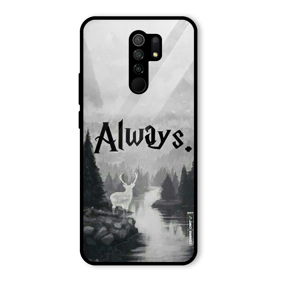 Invisible Deer Glass Back Case for Redmi 9 Prime