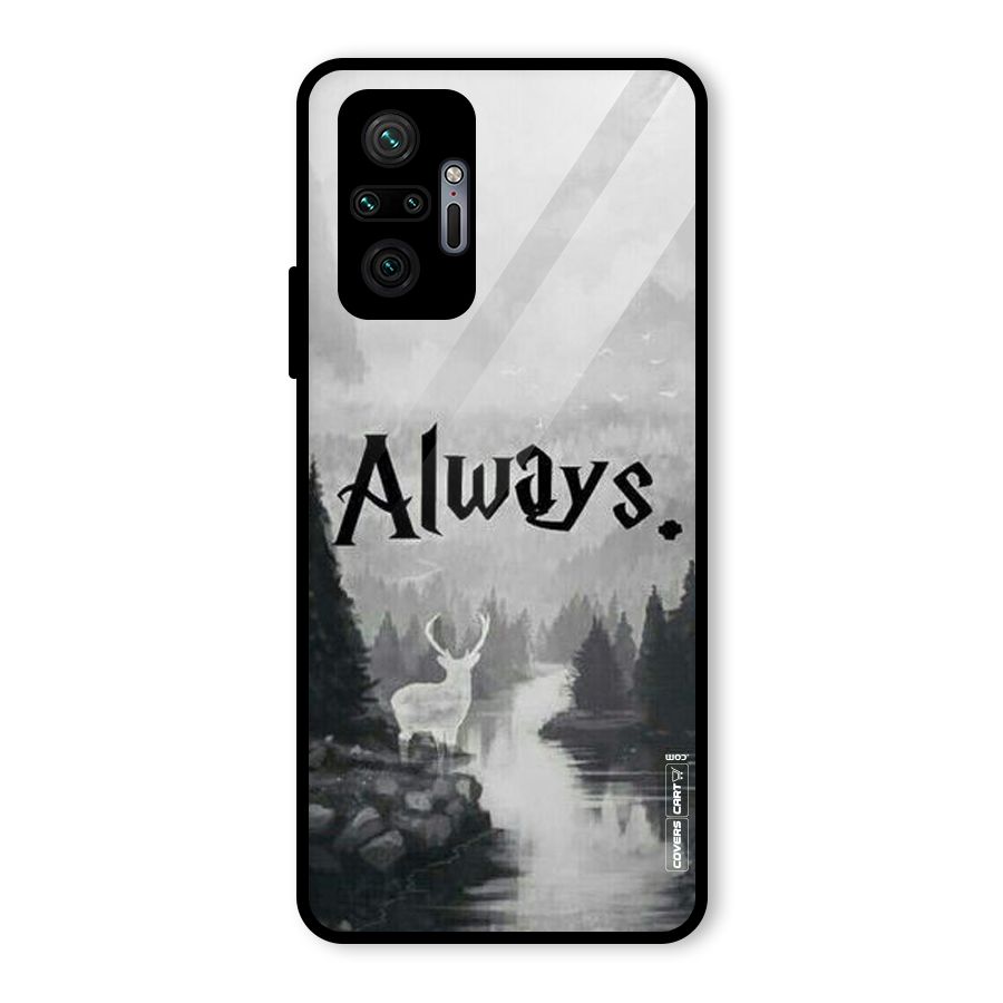 Invisible Deer Glass Back Case for Redmi Note 10 Pro Max