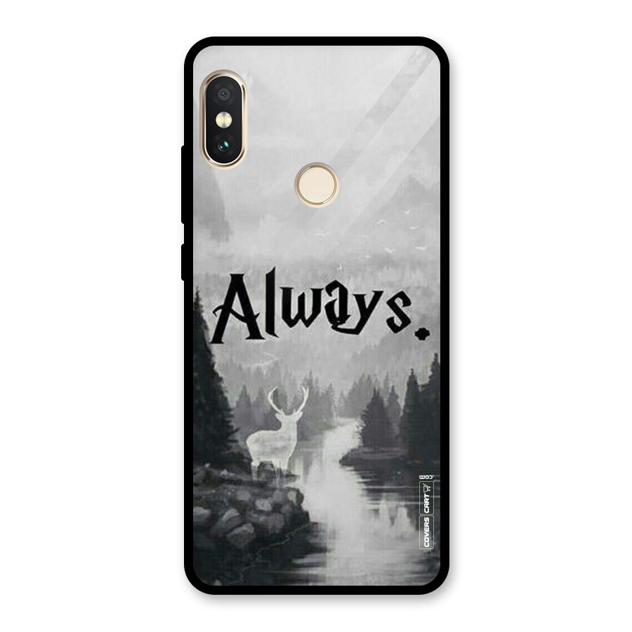 Invisible Deer Glass Back Case for Redmi Note 5 Pro