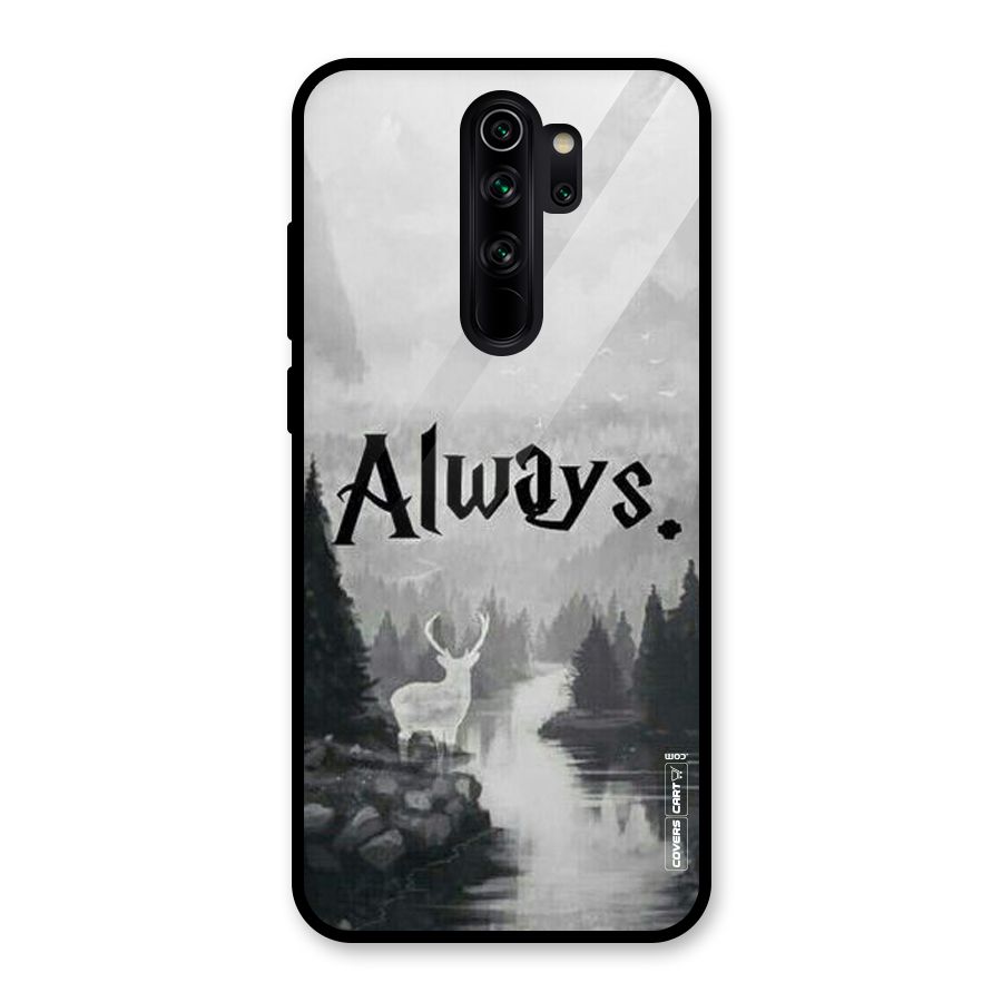 Invisible Deer Glass Back Case for Redmi Note 8 Pro