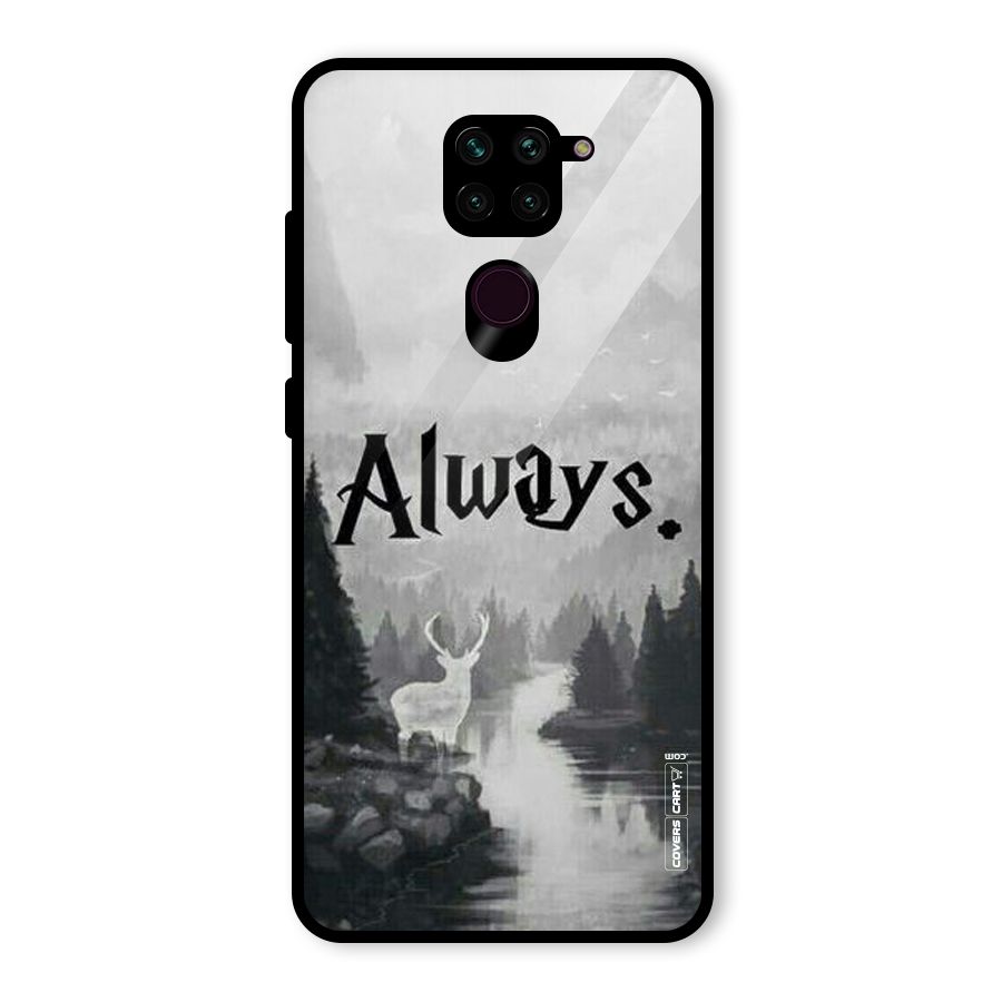 Invisible Deer Glass Back Case for Redmi Note 9
