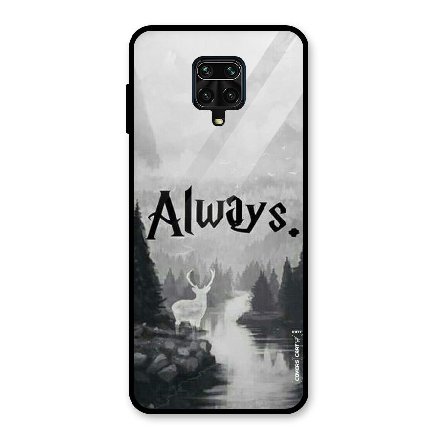 Invisible Deer Glass Back Case for Redmi Note 9 Pro