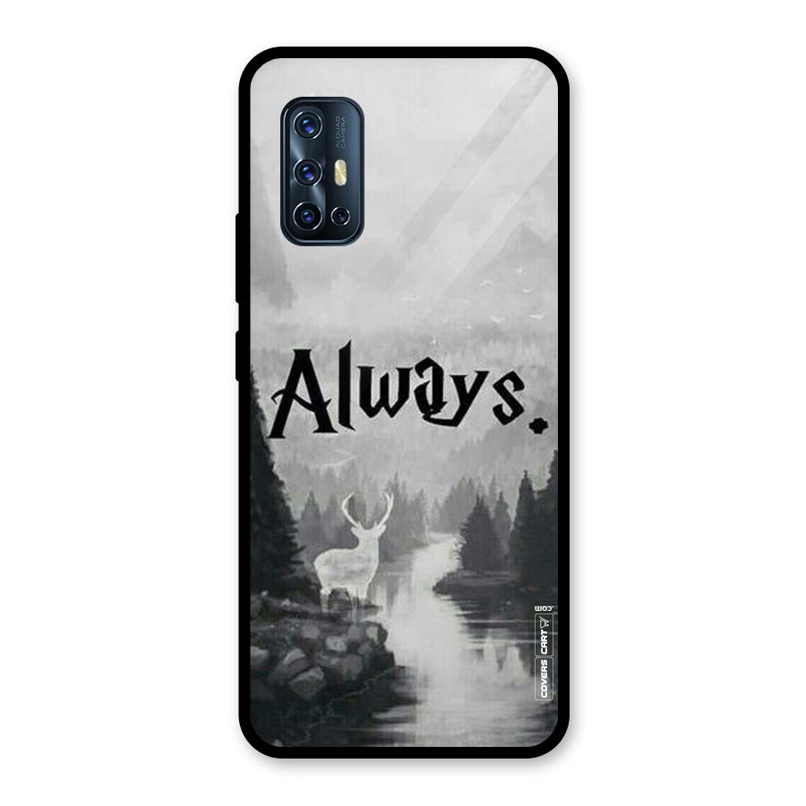 Invisible Deer Glass Back Case for Vivo V17