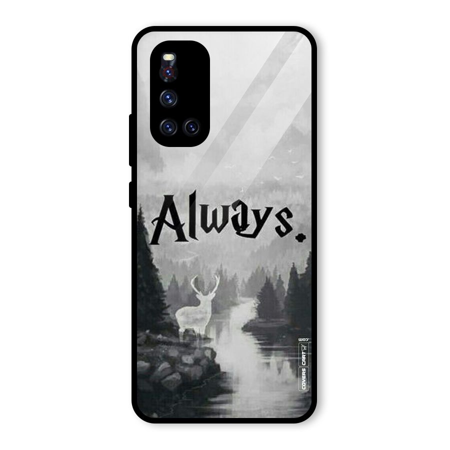 Invisible Deer Glass Back Case for Vivo V19