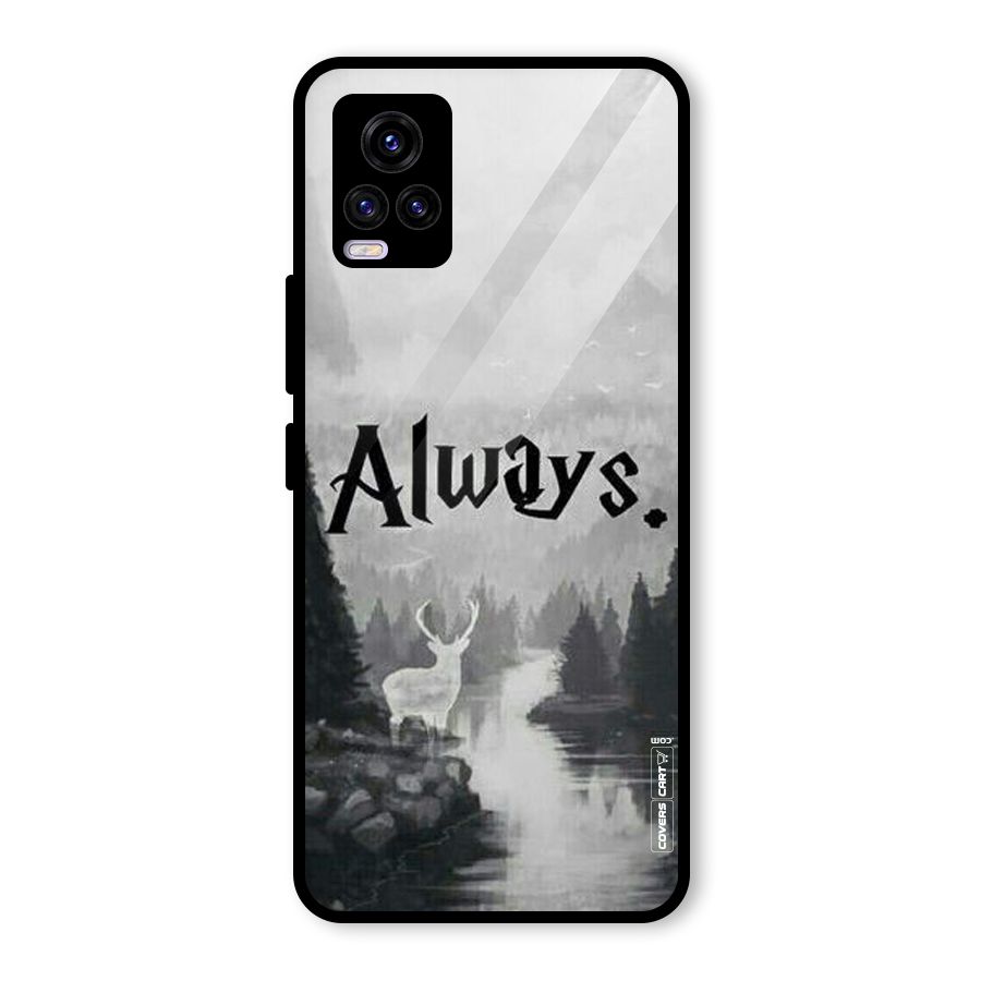 Invisible Deer Glass Back Case for Vivo V20