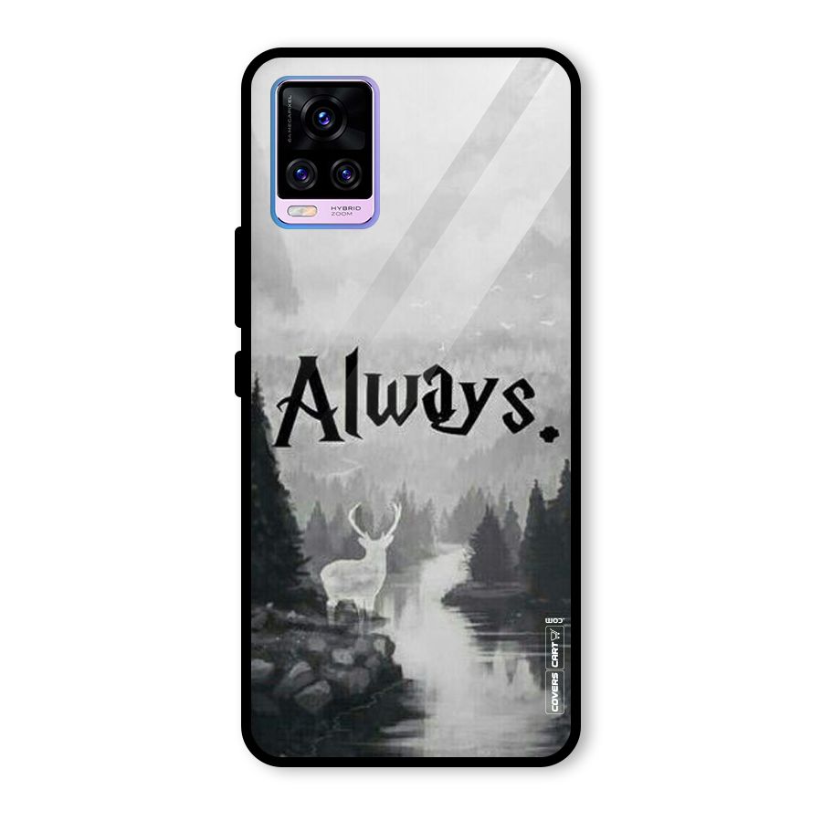 Invisible Deer Glass Back Case for Vivo V20 Pro