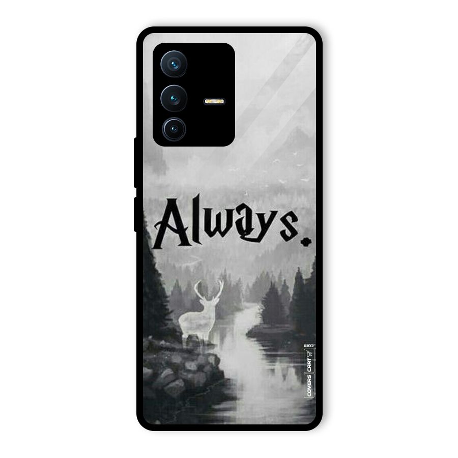 Invisible Deer Glass Back Case for Vivo V23 Pro