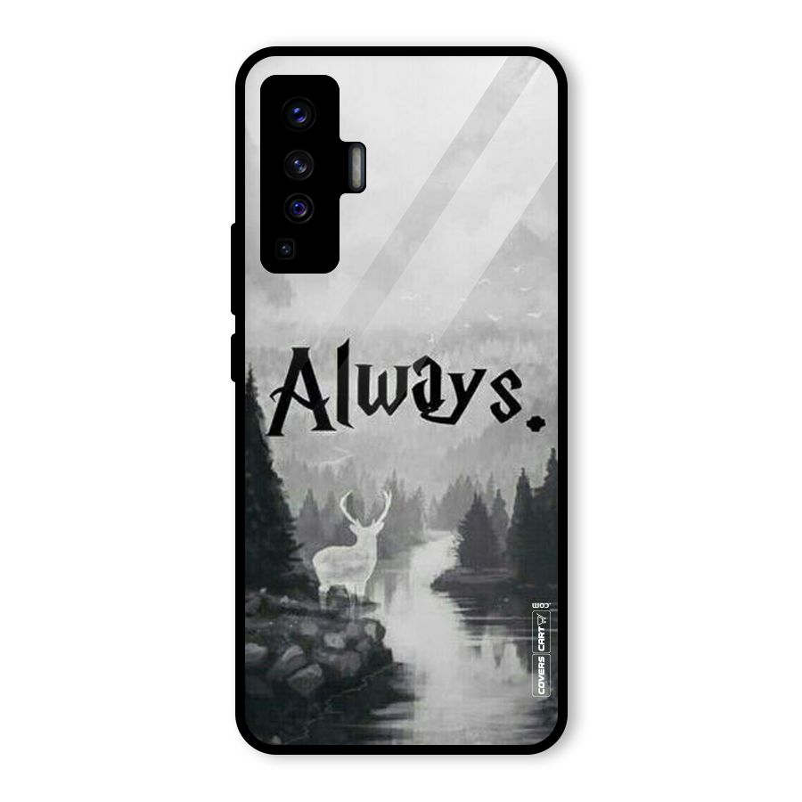 Invisible Deer Glass Back Case for Vivo X50