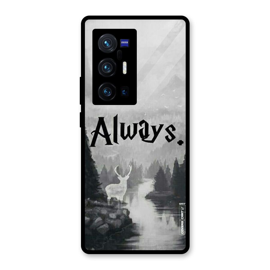 Invisible Deer Glass Back Case for Vivo X70 Pro Plus