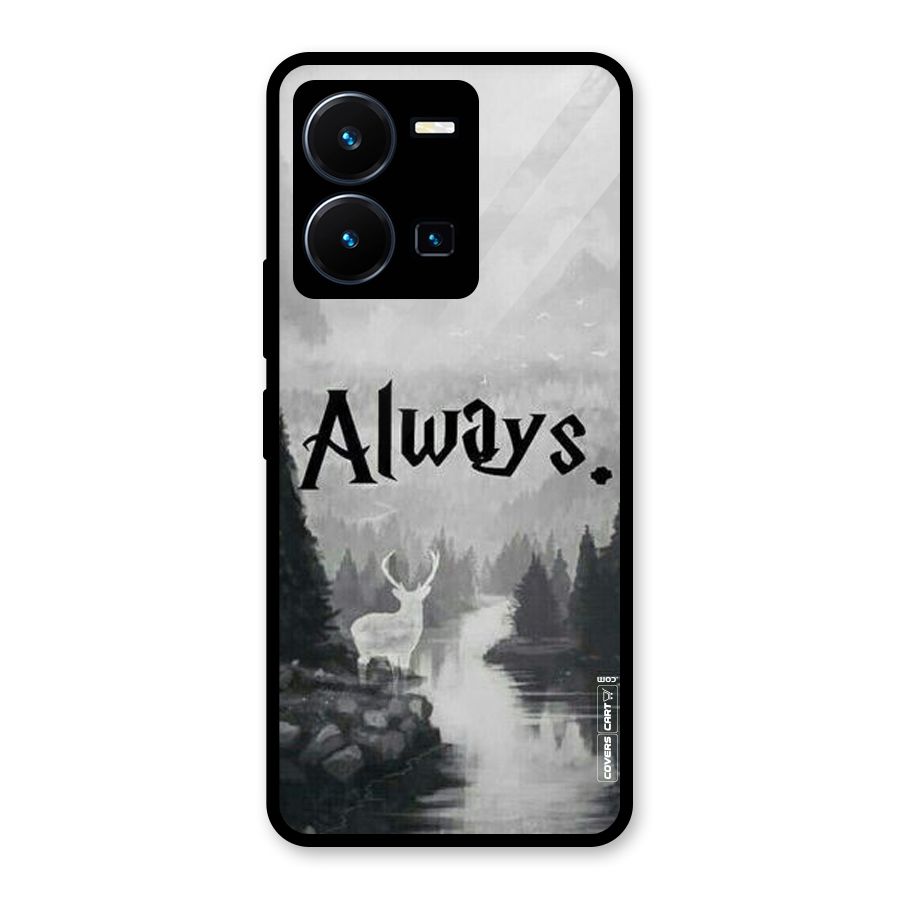 Invisible Deer Glass Back Case for Vivo Y35