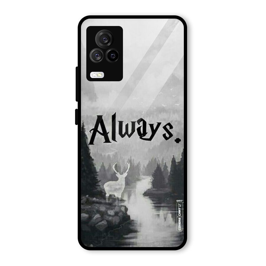 Invisible Deer Glass Back Case for Vivo iQOO 7 Legend 5G