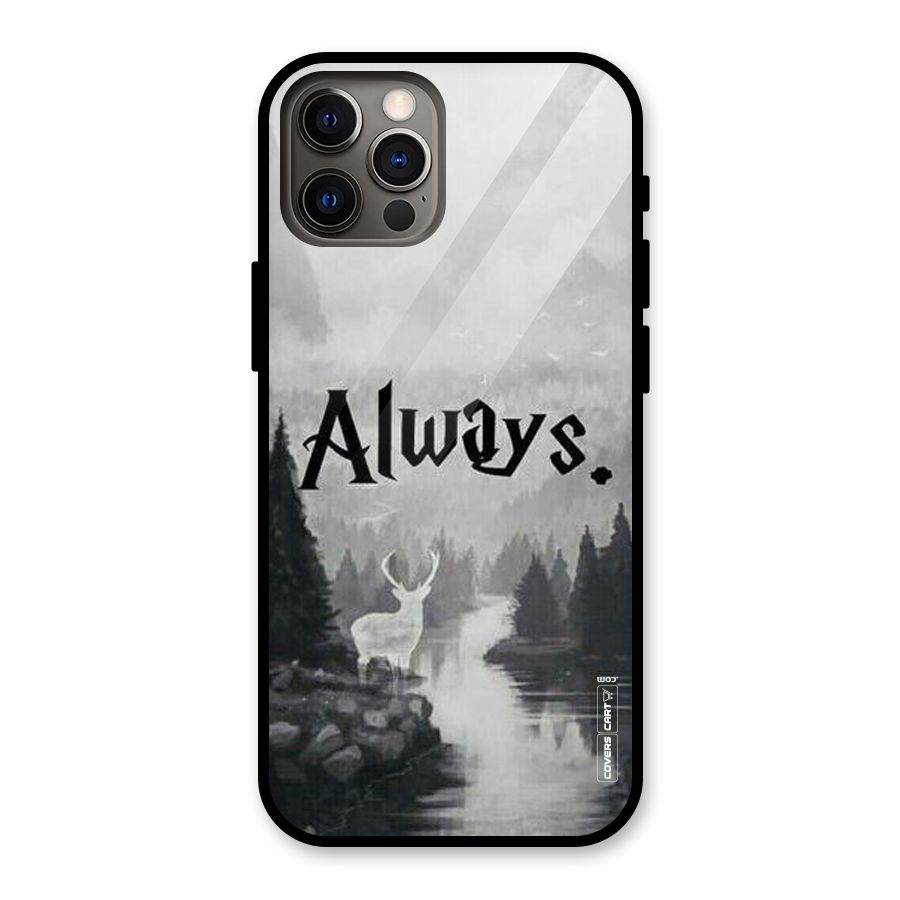 Invisible Deer Glass Back Case for iPhone 12 Pro