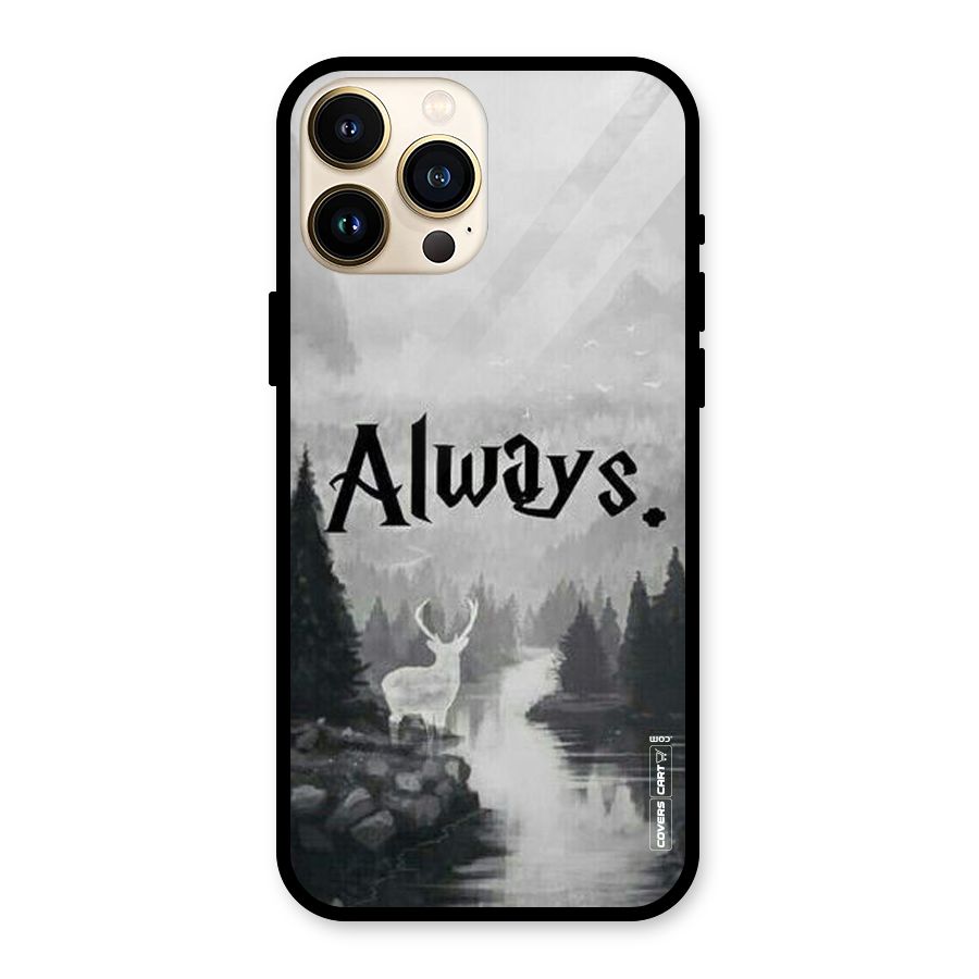 Invisible Deer Glass Back Case for iPhone 13 Pro Max