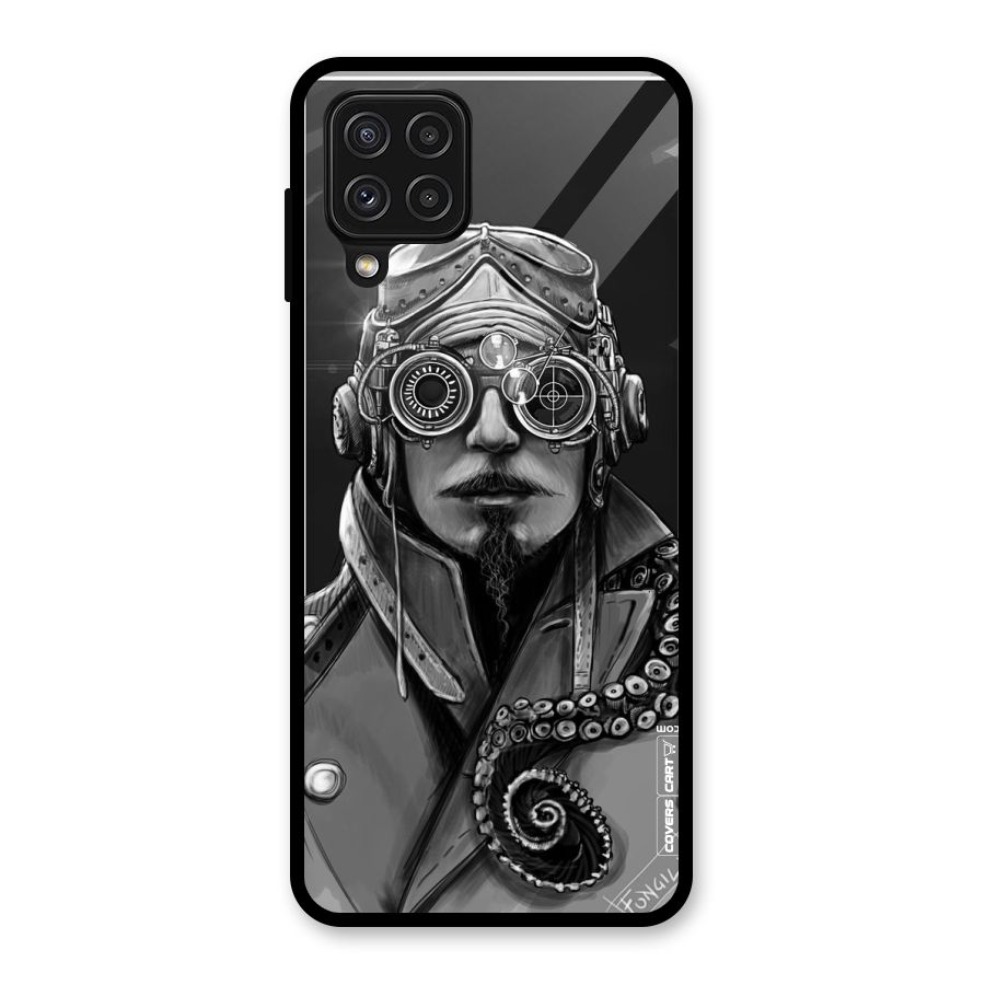Ismaele Artwork Glass Back Case for Galaxy A22 4G
