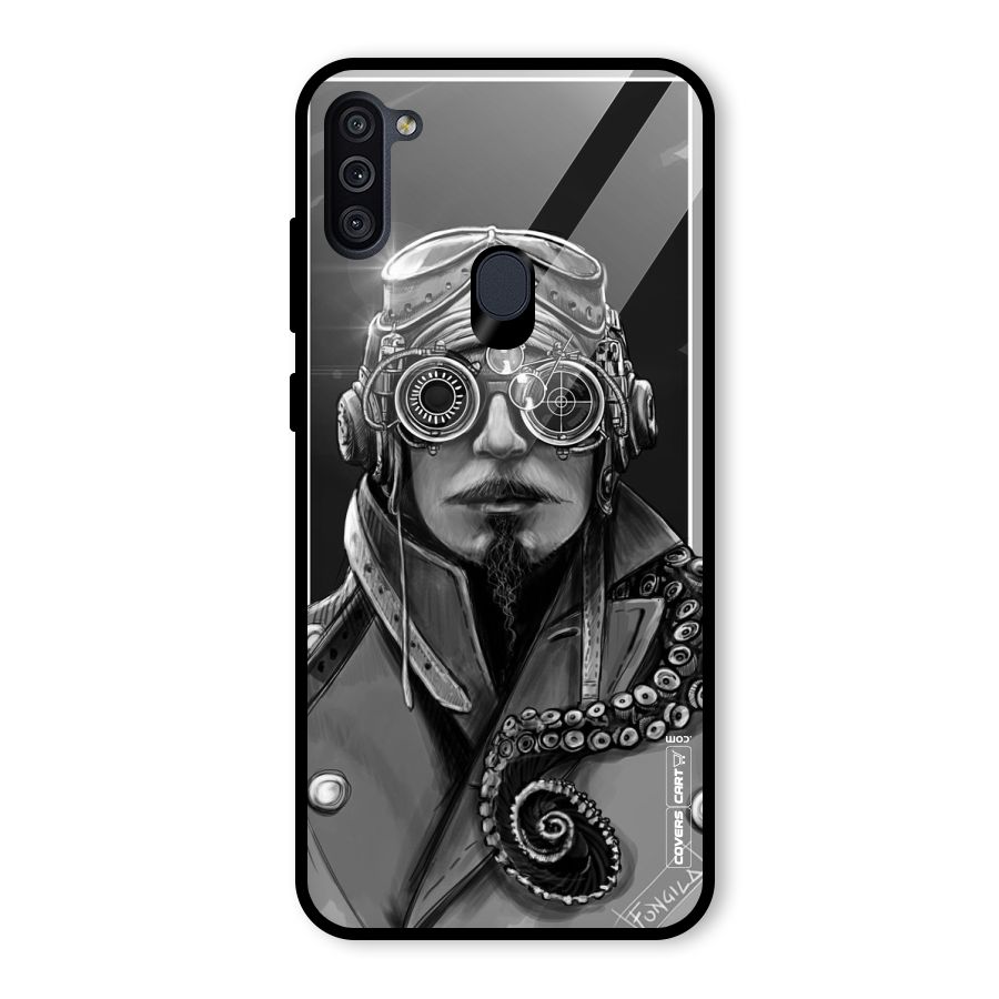 Ismaele Artwork Glass Back Case for Galaxy M11