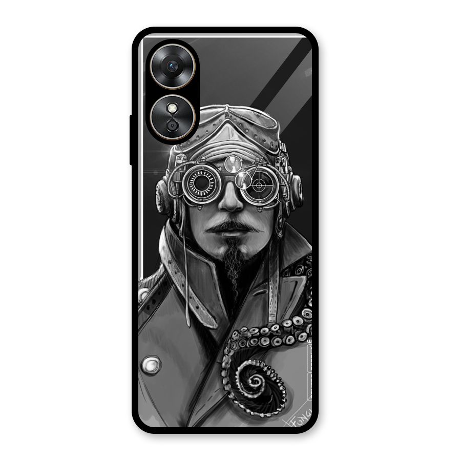 Ismaele Artwork Glass Back Case for Oppo A17