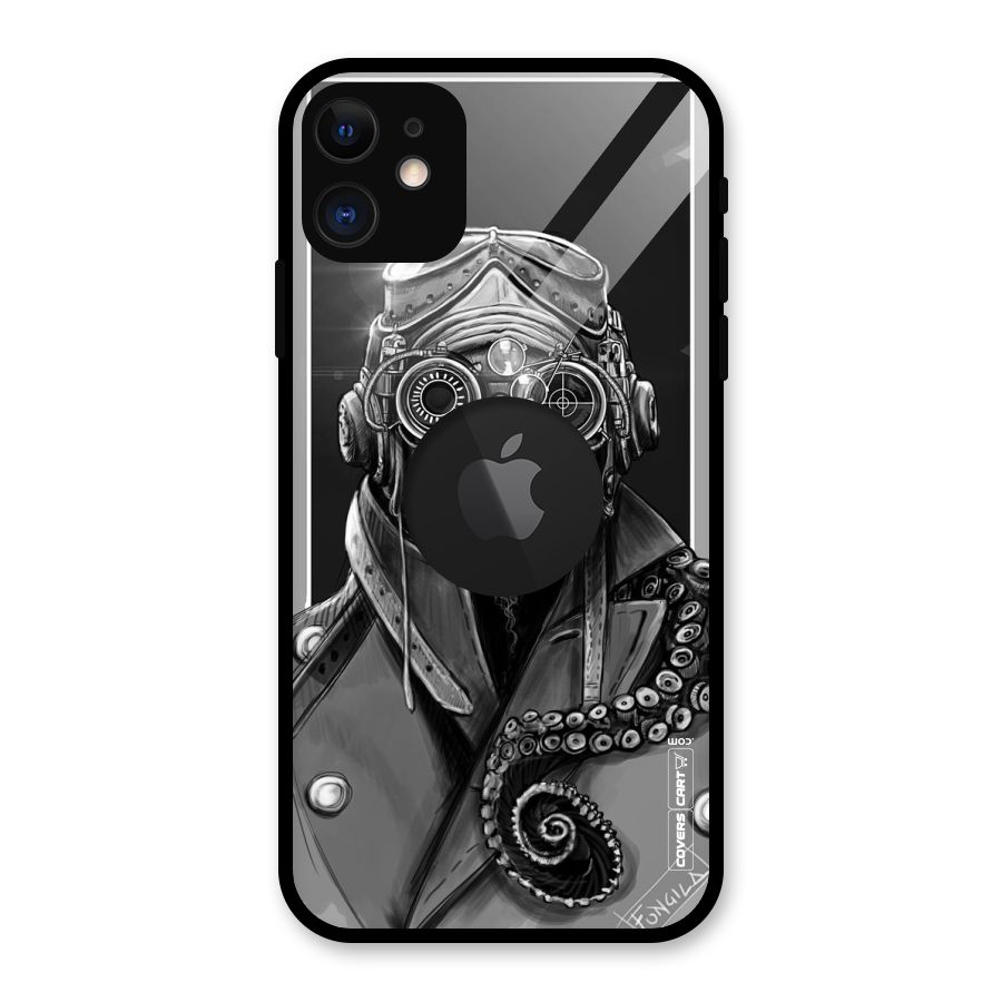 Ismaele Artwork Glass Back Case for iPhone 11 Logo Cut