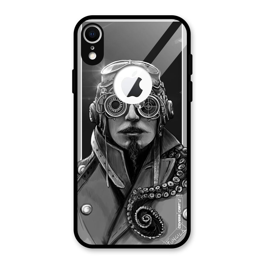 Ismaele Artwork Glass Back Case for iPhone XR Logo Cut