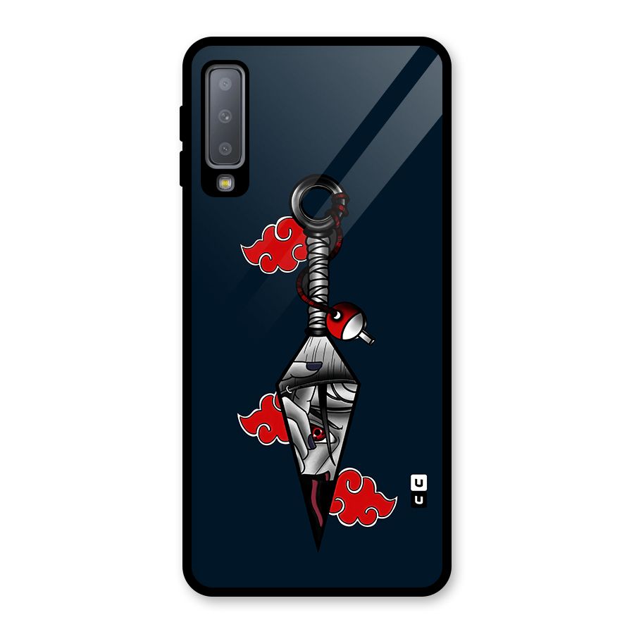 Itachi Kunai Naruto Glass Back Case for Galaxy A7 (2018)