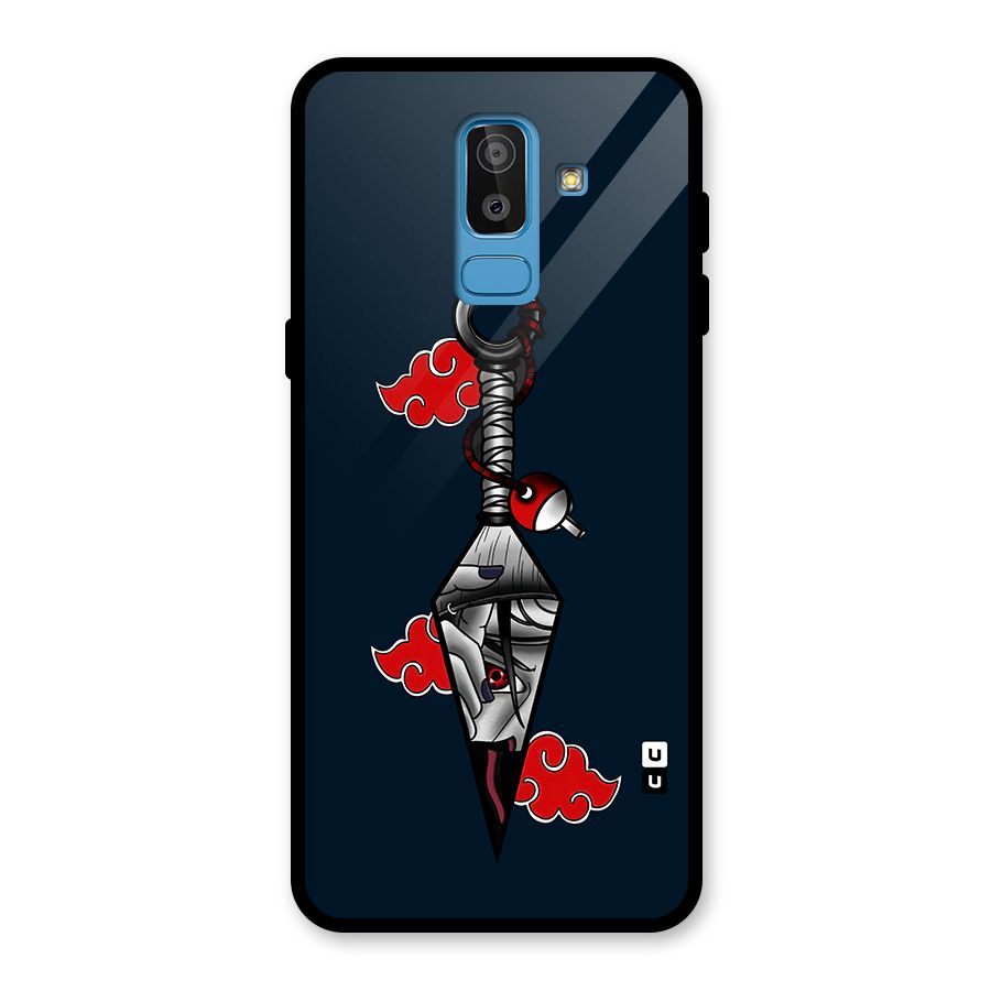 Itachi Kunai Naruto Glass Back Case for Galaxy J8