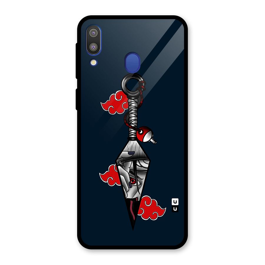 Itachi Kunai Naruto Glass Back Case for Galaxy M20