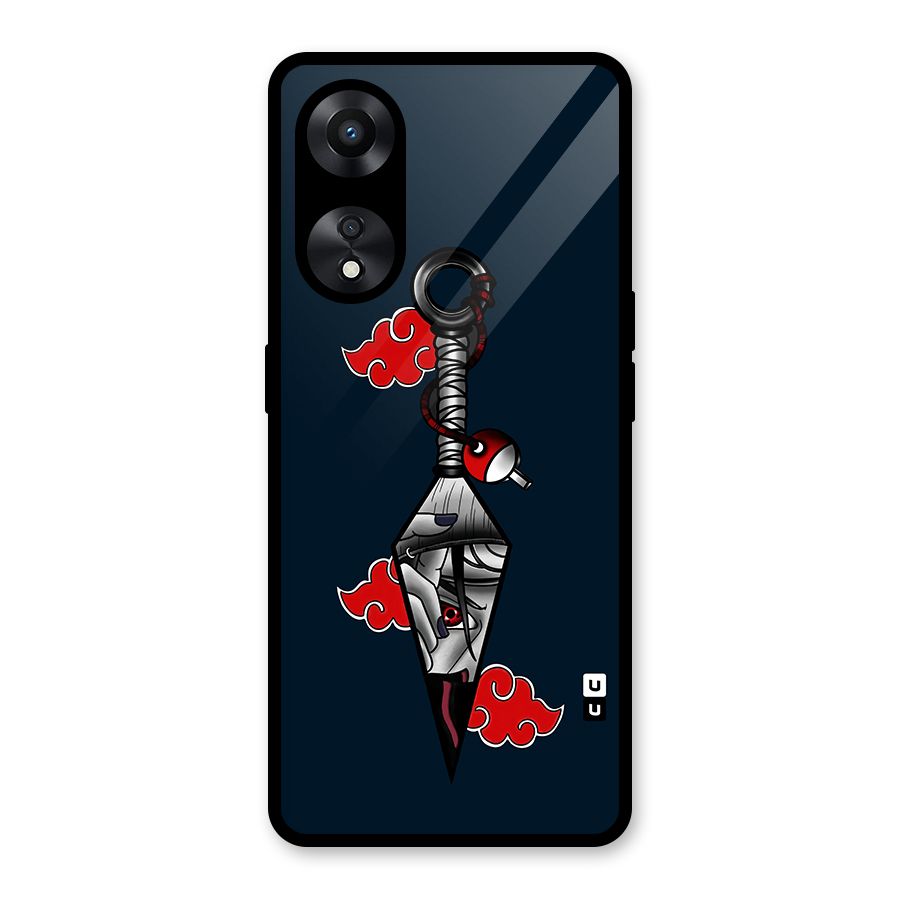 Itachi Kunai Naruto Glass Back Case for Oppo A78