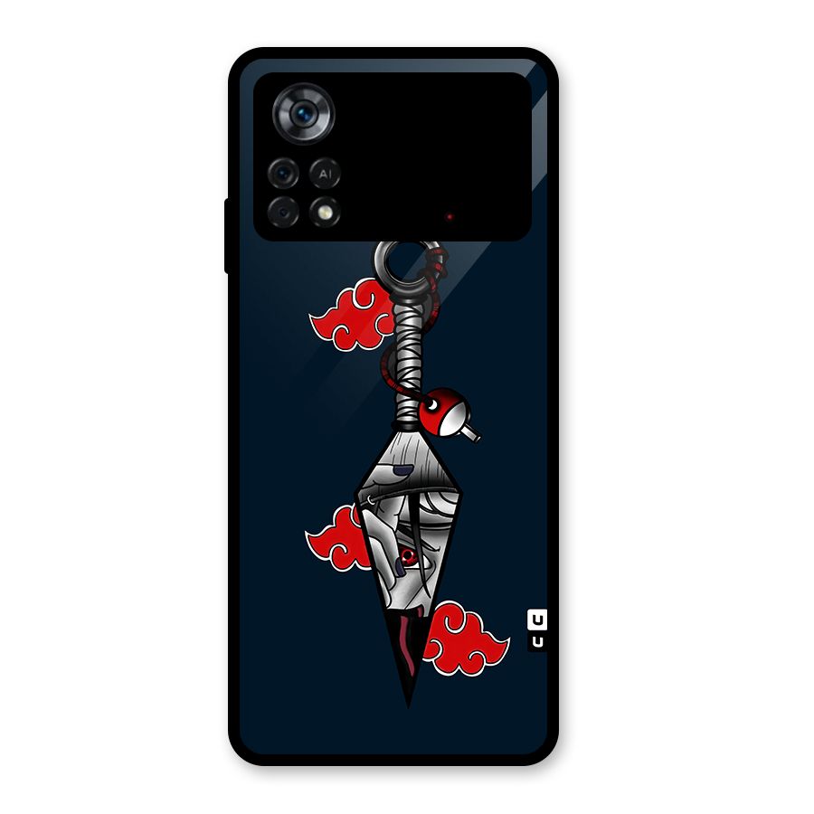 Itachi Kunai Naruto Glass Back Case for Poco X4 Pro 5G
