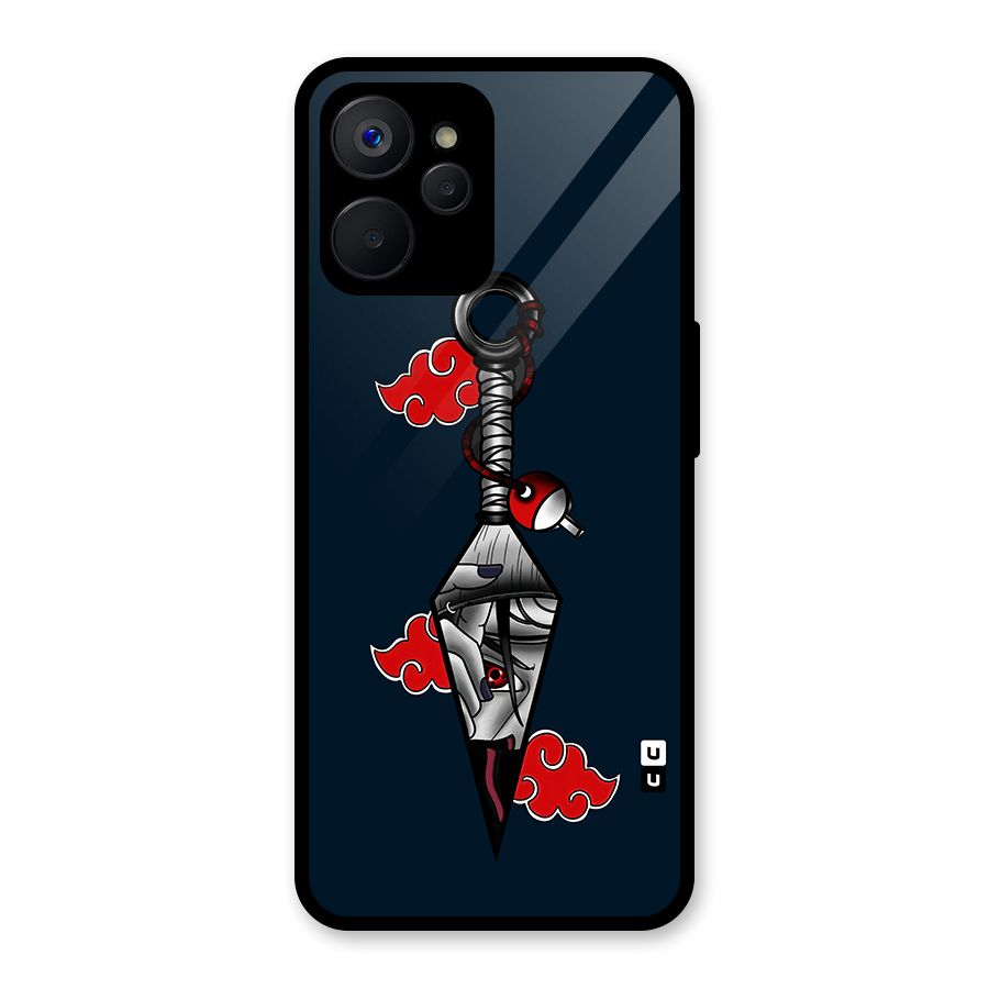Itachi Kunai Naruto Glass Back Case for Realme 9i 5G